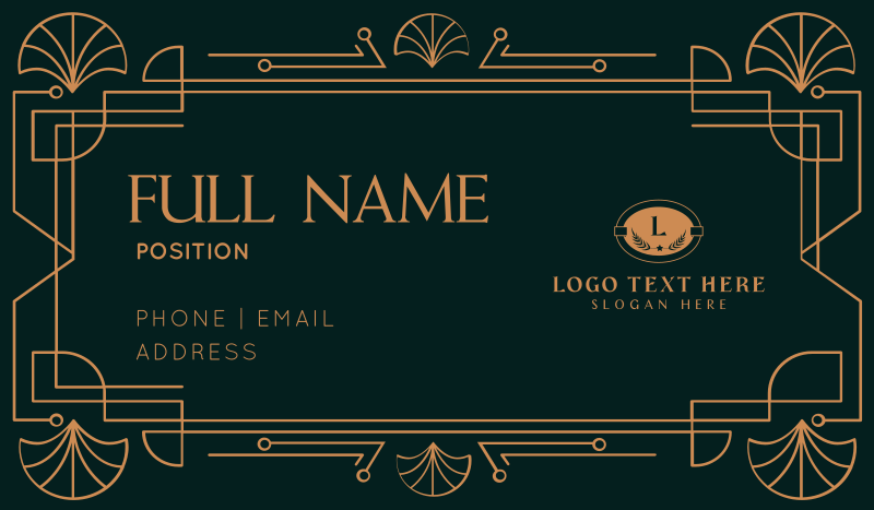 Elegant Border Business Card
