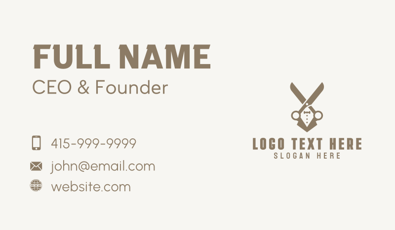 Barbering Barber Grooming Business Card