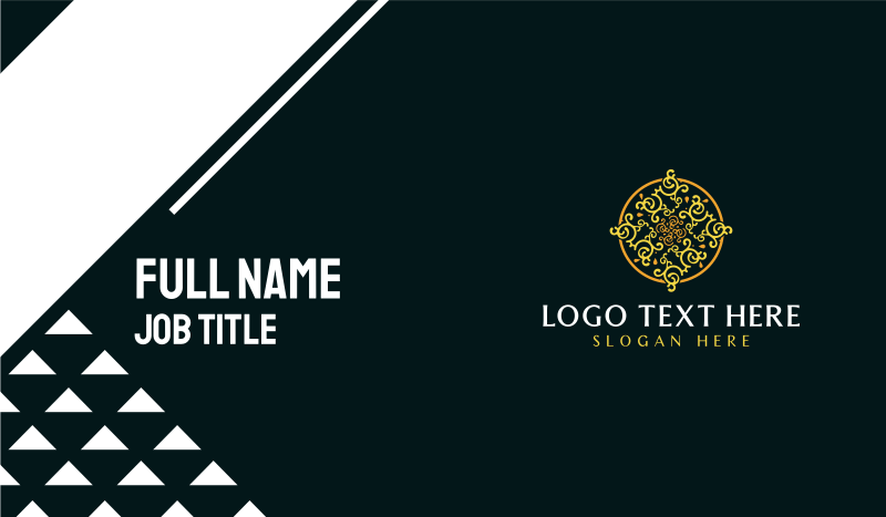 Luxury Premium Ornament Business Card