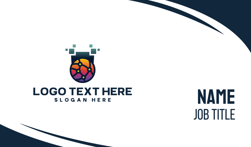 Global Tech Company Business Card