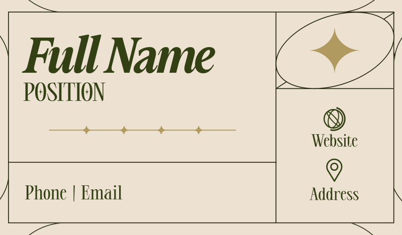 Generic Minimal Line  Business Card