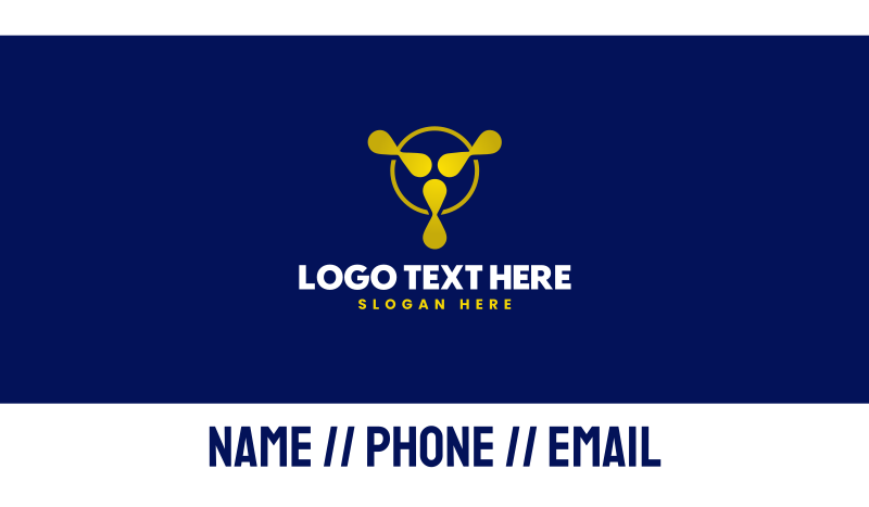 Yellow Professional Minimal Business Card
