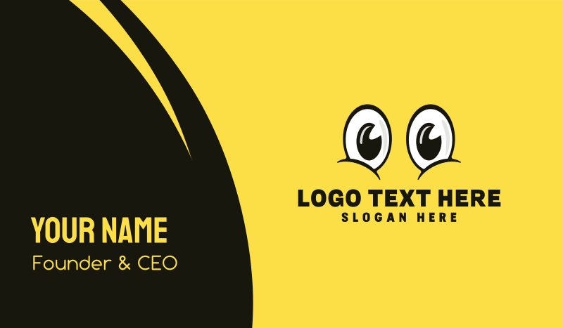 Cute Cartoon Eye Business Card