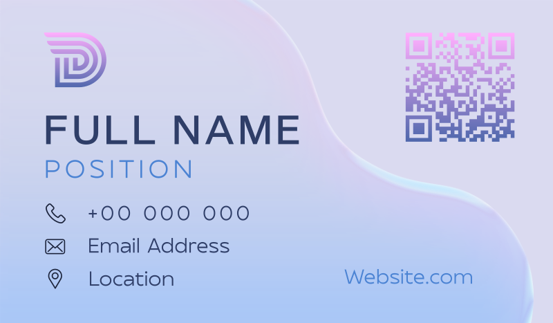 Modern Dimension Card Business Card