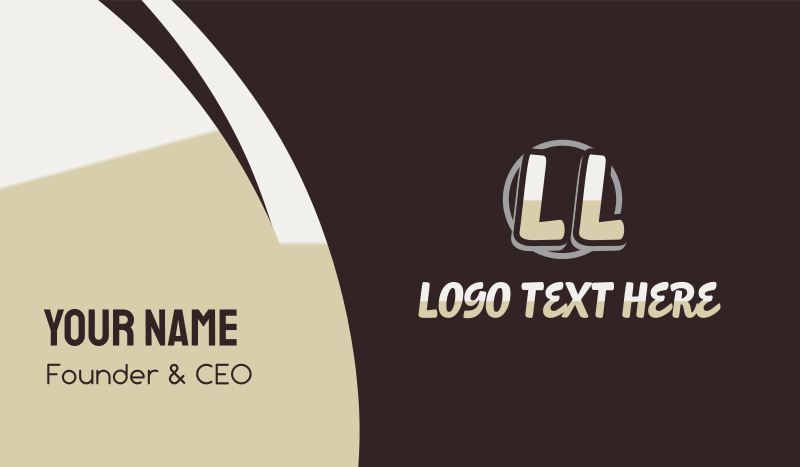Funky Unique Brand Business Card