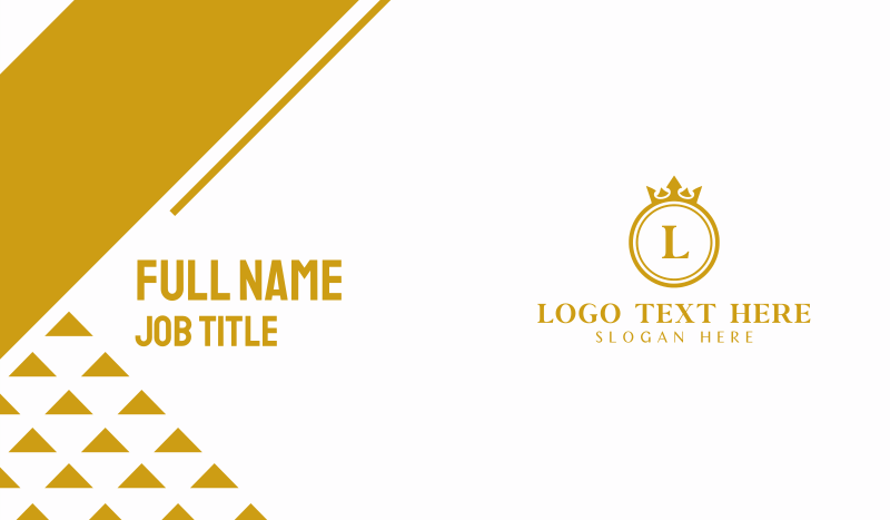 Luxury Premium Crown Business Card