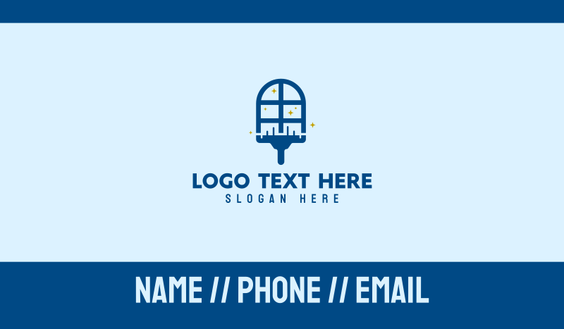 Clean Window Squeegee  Business Card