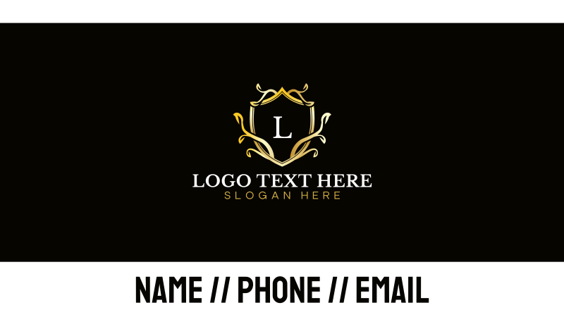 Ornament Premium Shield Business Card