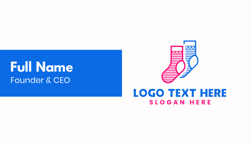 Cute Socks Garment Business Card