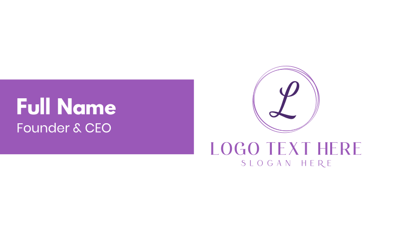 Elegant Letter B Business Card