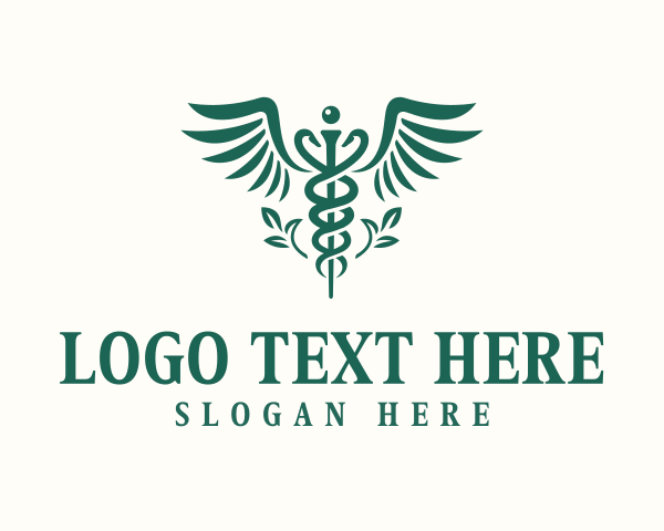 Leaf Medical Caduceus Emblem