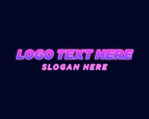 Neon Minimalist Lounge