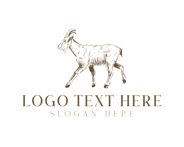Goat Livestock Emblem